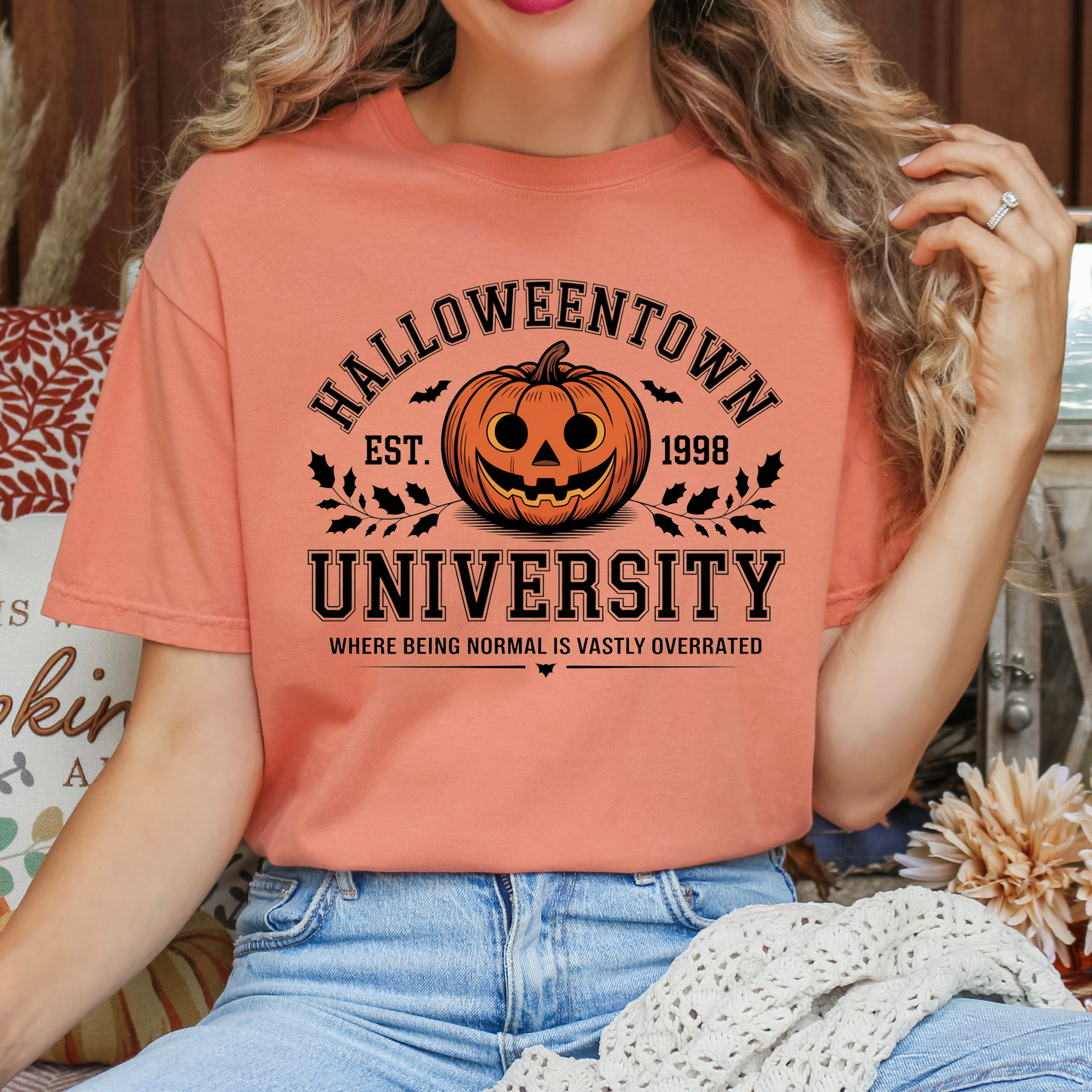 Halloween Town University Full Color DTF Transfer
