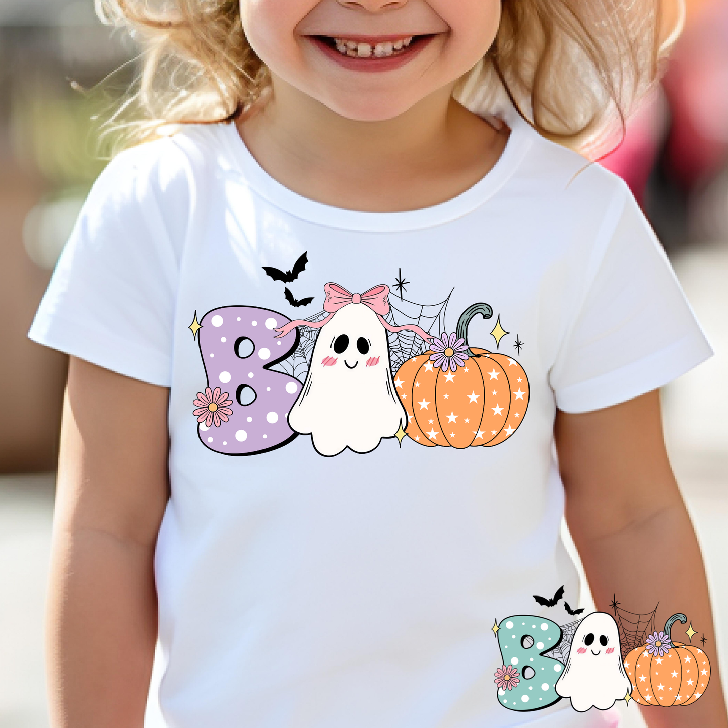 Boo (Girl/Boy Version) Full Color DTF Transfer