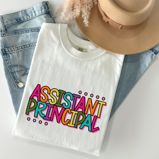 Assistant Principal (Multi Color) Full Color DTF Transfer