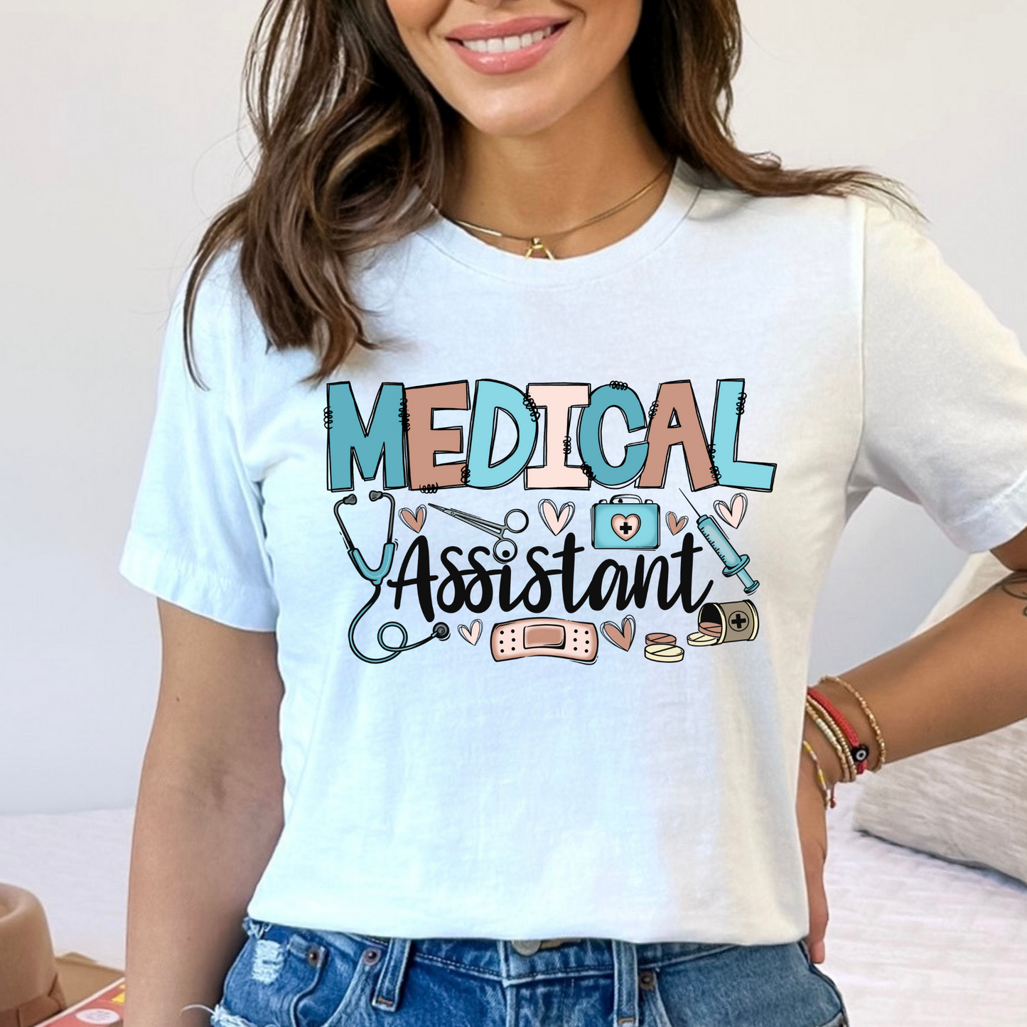 Medical Assistant Full Color DTF Transfer