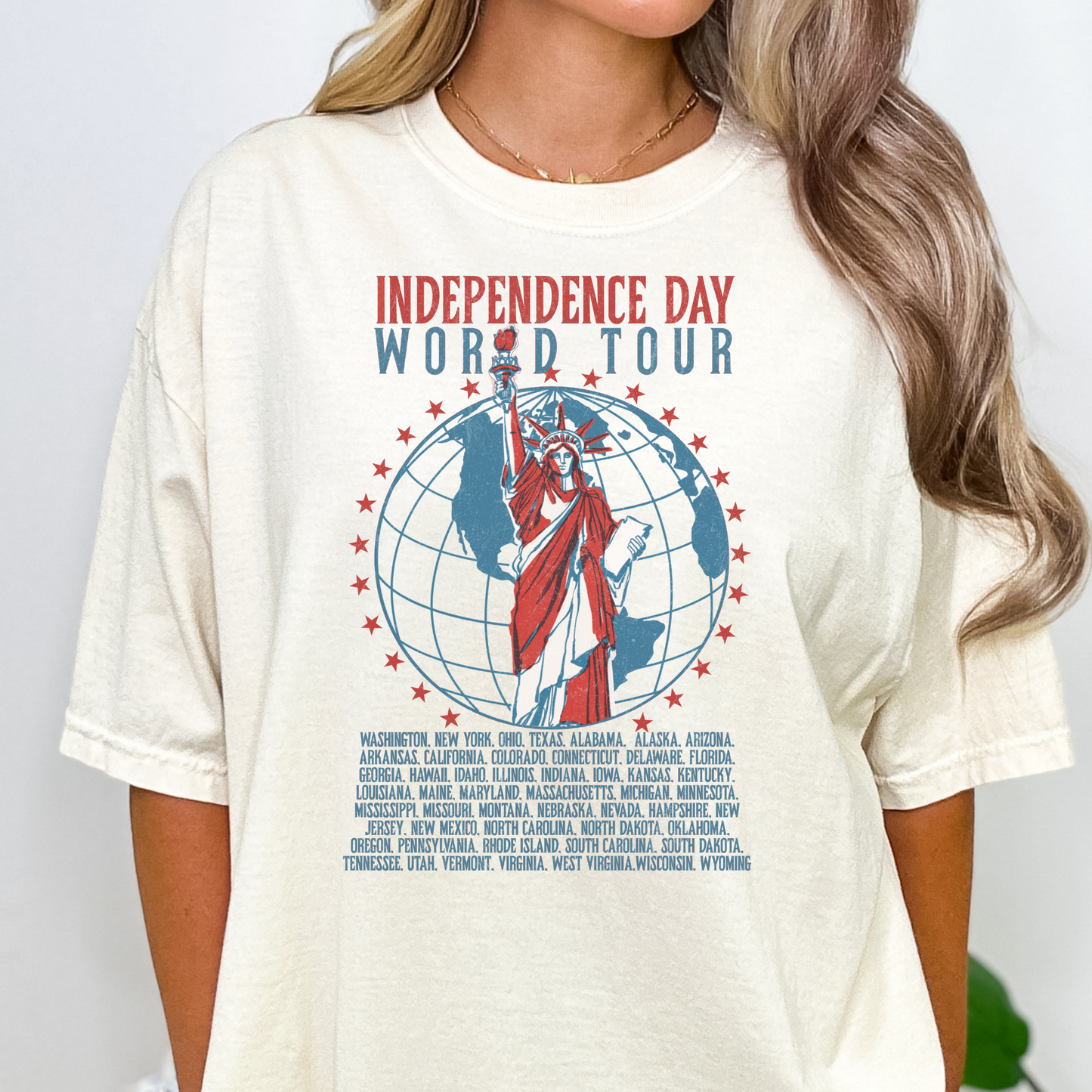 Independence Day World Tour Full Color DTF Transfer