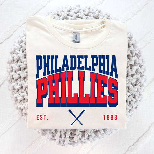 Philadelphia Philles Baseball Est 1883 Full Color DTF Transfer