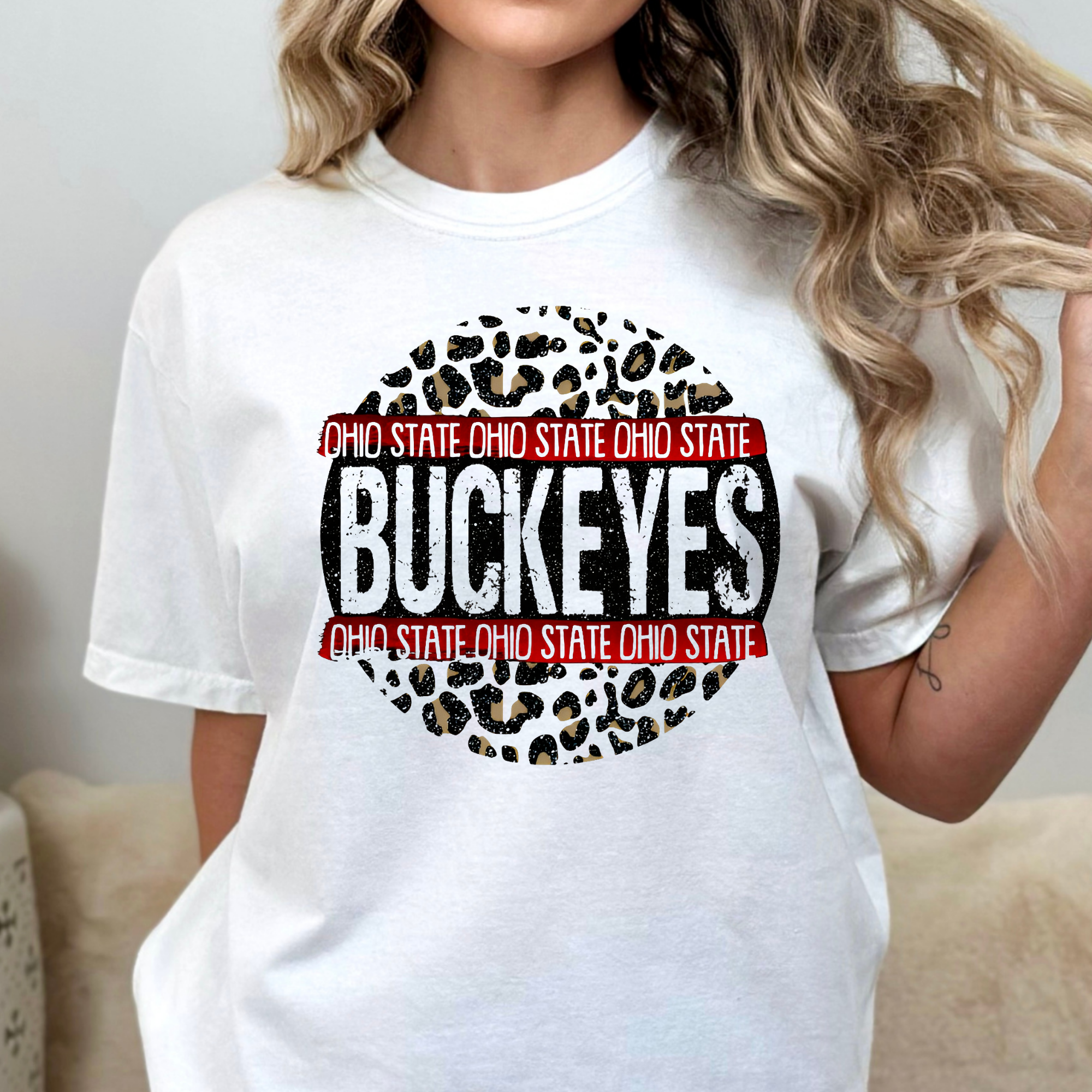 Ohio State Rhinestone Transfer Ohio State Buckeyes Full Color DTF Transfer – TBS Transfers