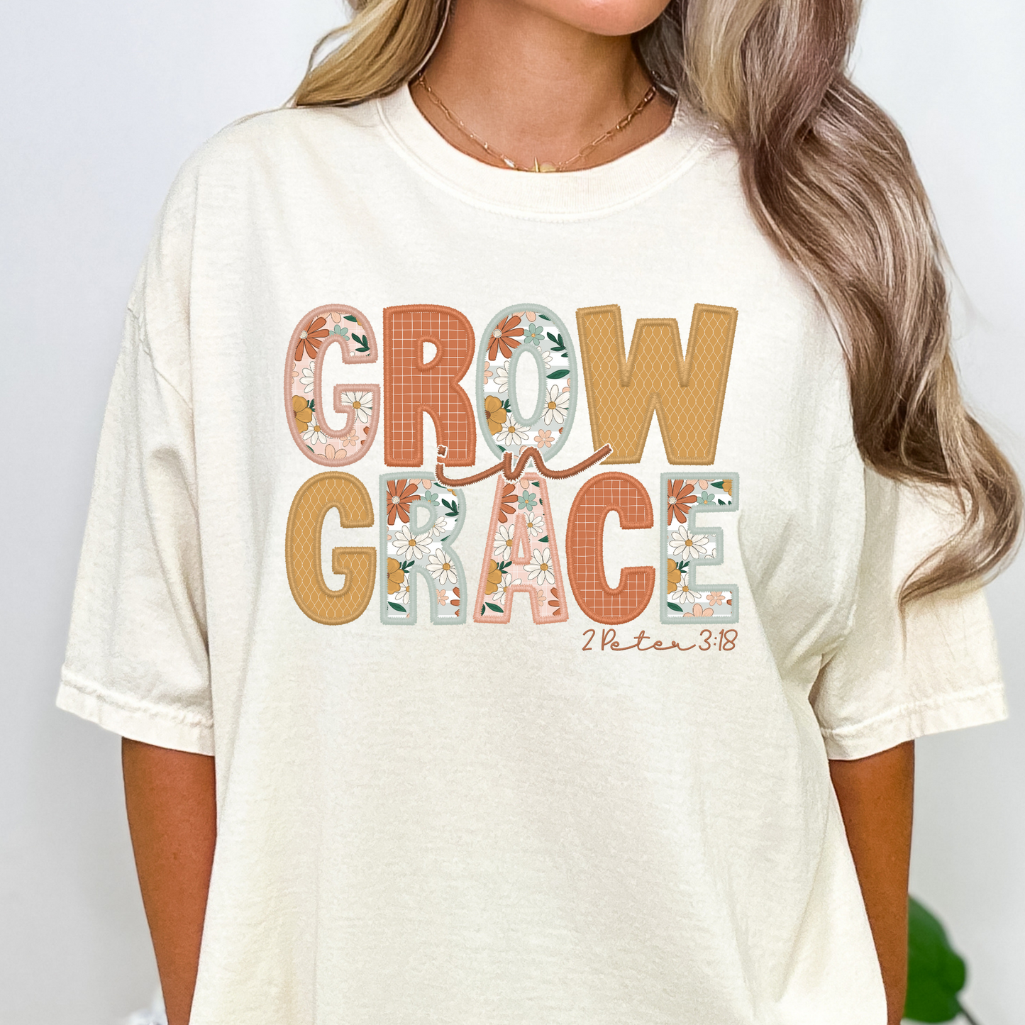 Grow In Grace 2 Peter 3:18 Full Color DTF Transfer