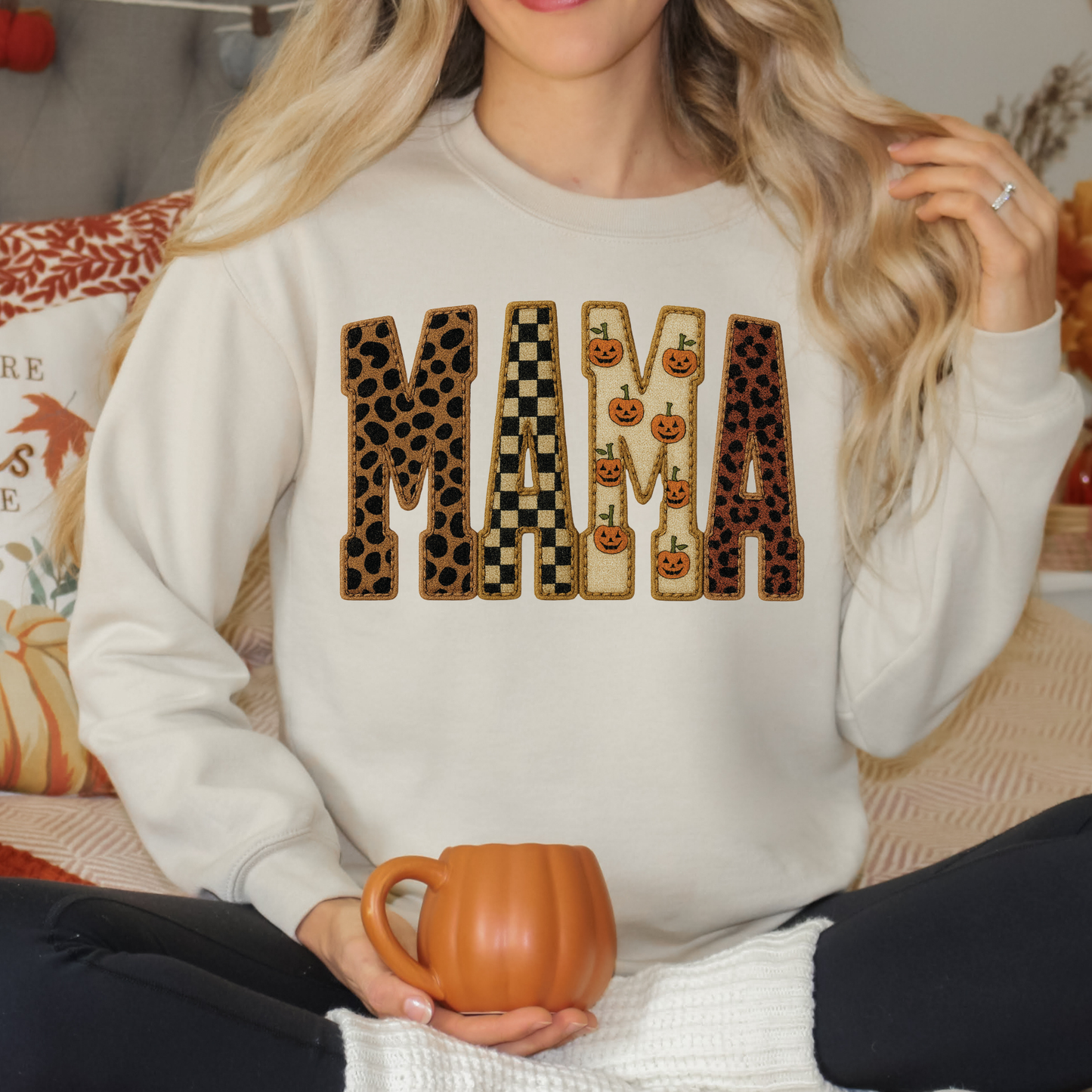 Mama Fall/Halloween Full Color DTF Transfer