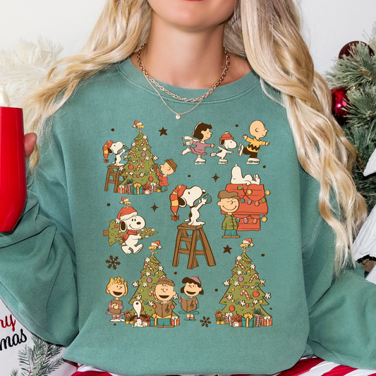 Charlie Brown Christmas Icon Collage Full Color DTF Transfer