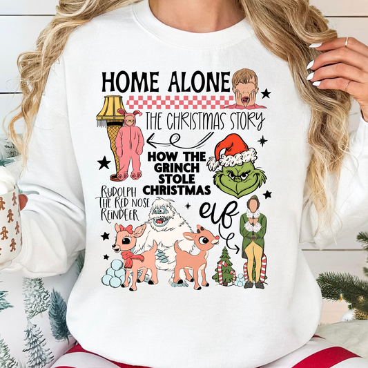 Christmas Movies Collage Full Color DTF Transfer