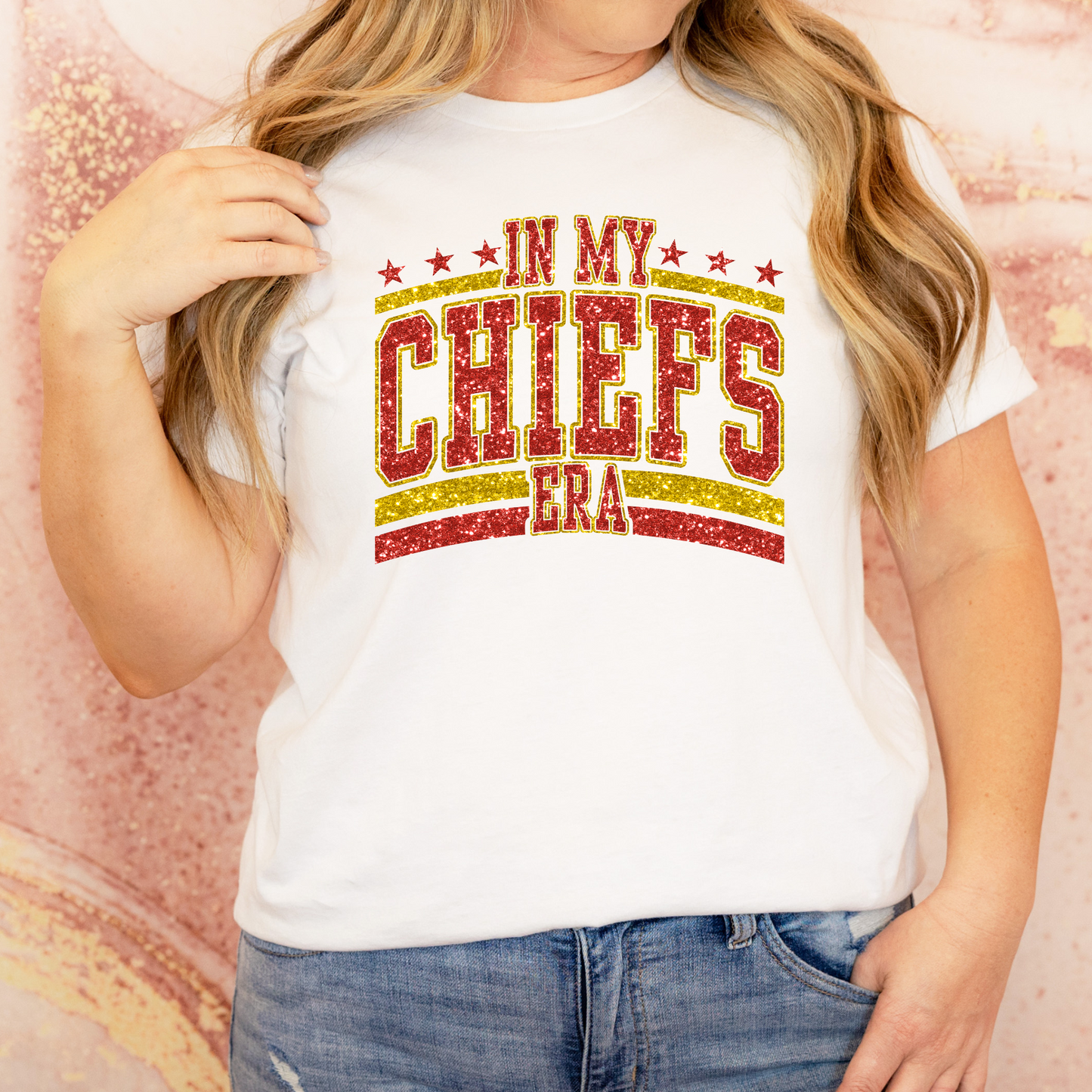 In My Chiefs Era (Faux Glitter) Full Color DTF Transfer