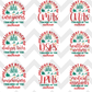 Jolliest Bunch of Nurses (MULTI HEALTHCARE PROFESSIONAL OPTIONS) Full Color DTF Transfer