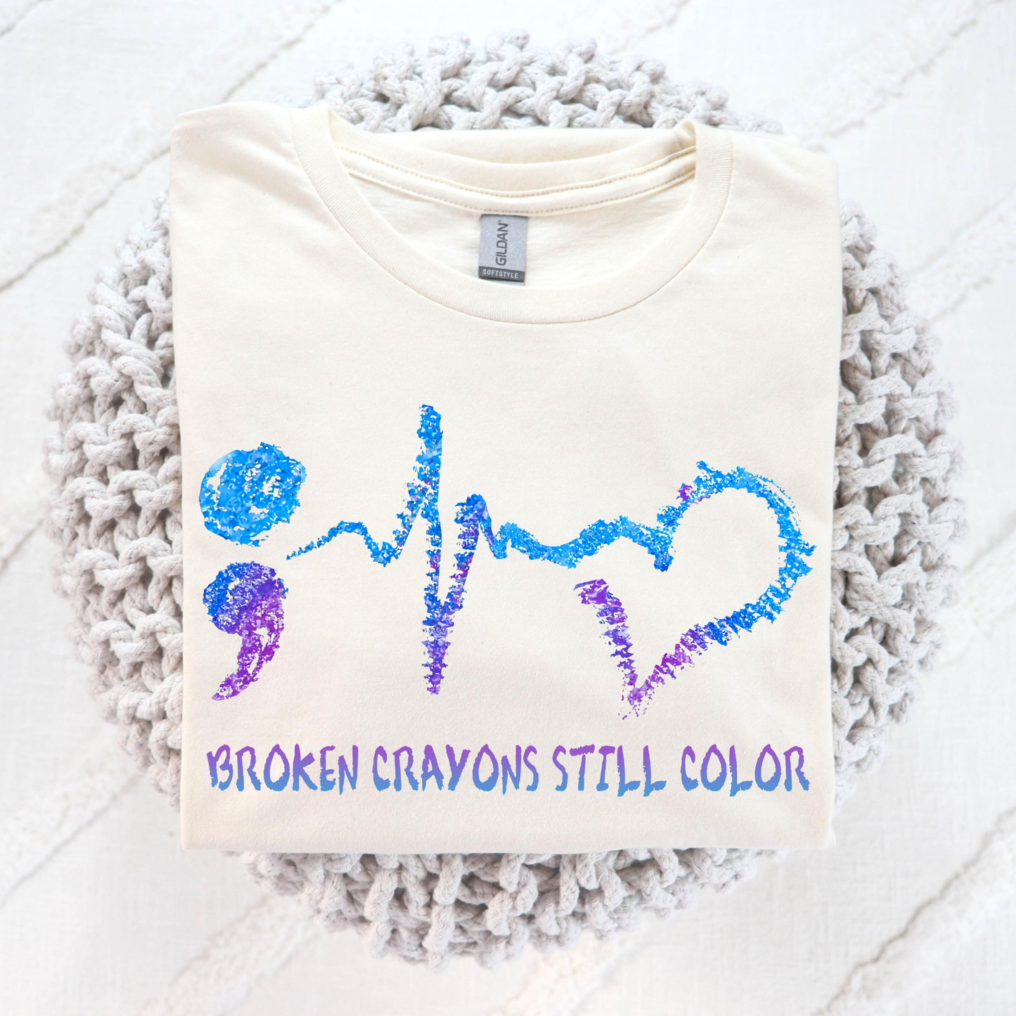 Broken Crayons Still Color (Suicide Awareness) Full Color DTF Transfer