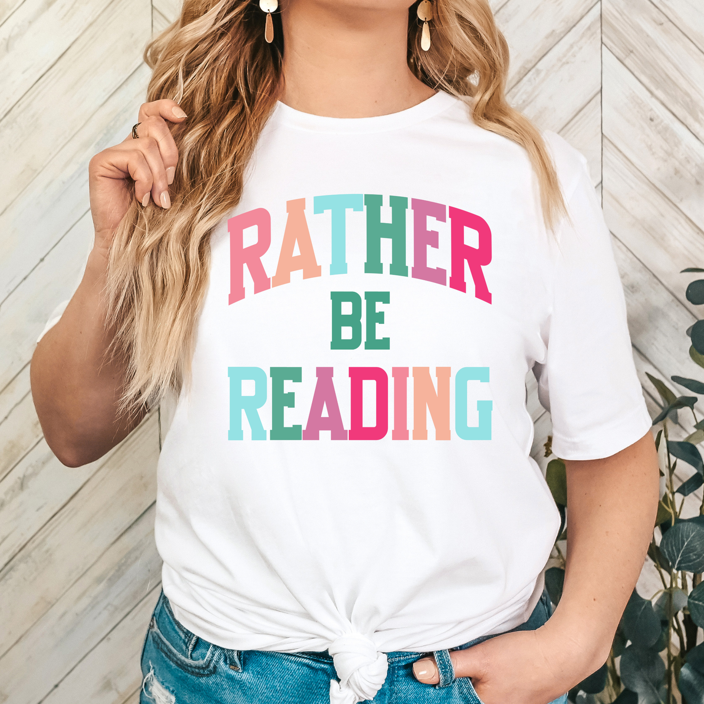 Rather Be Reading Full Color DTF Transfer