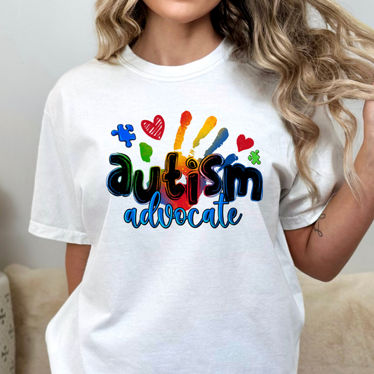 Autism Advocate Full Color DTF Transfer