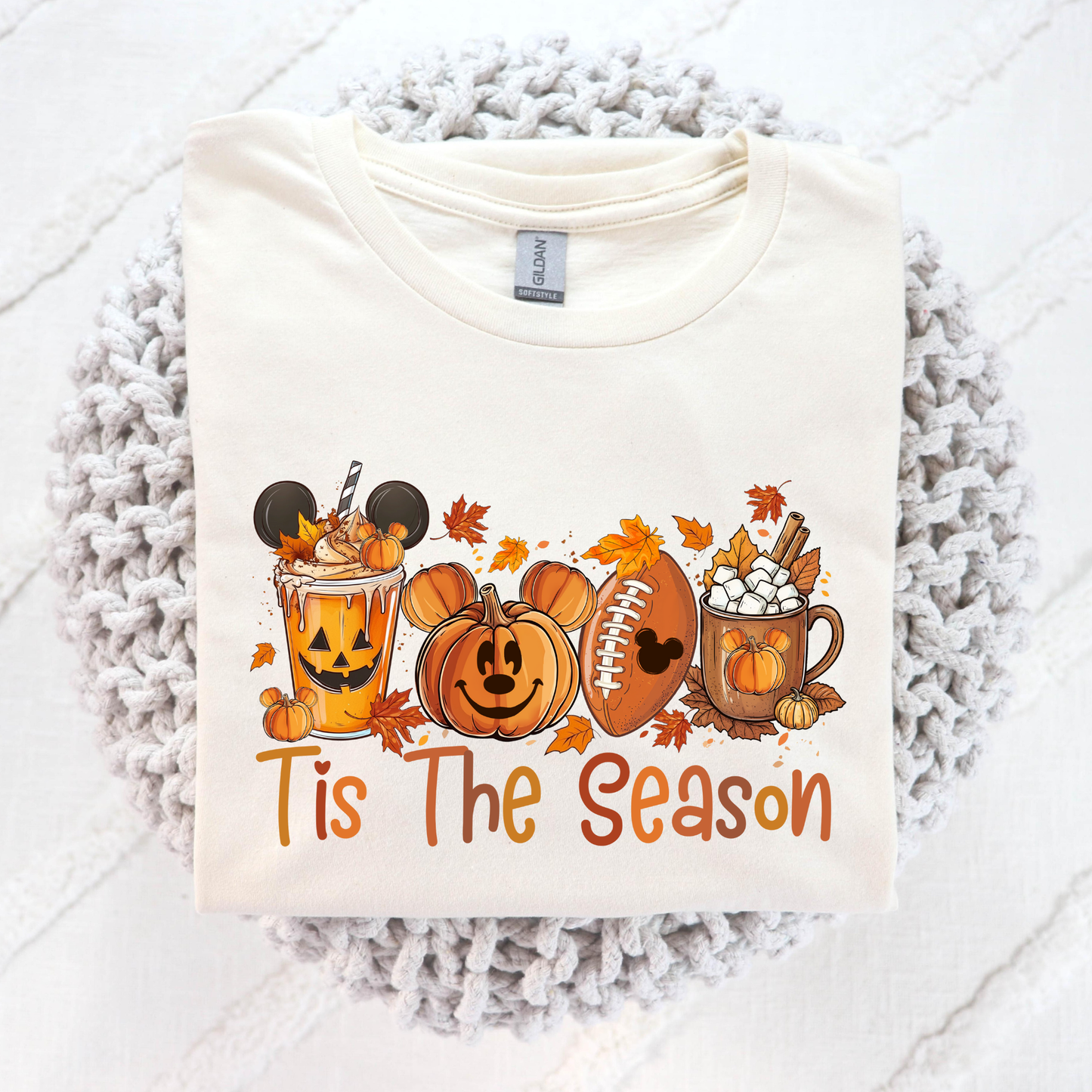 Tis The Season Fall (Coffee, Pumpkin, Football) Full Color DTF Transfer