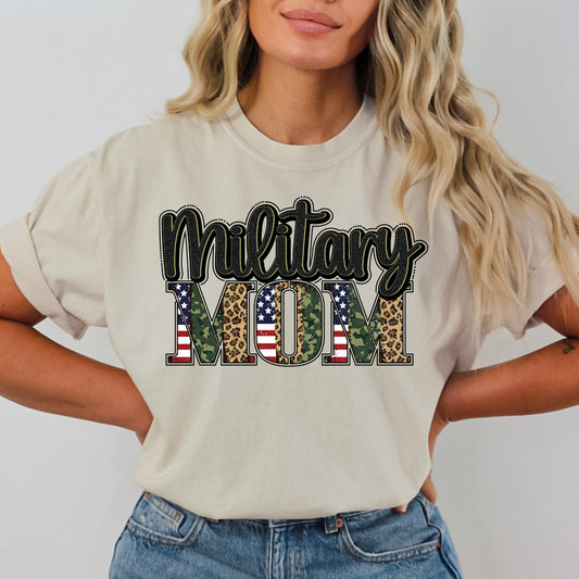 Military Mom Full Color DTF Transfer