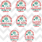 Jolliest Bunch of Nurses (MULTI HEALTHCARE PROFESSIONAL OPTIONS) Full Color DTF Transfer