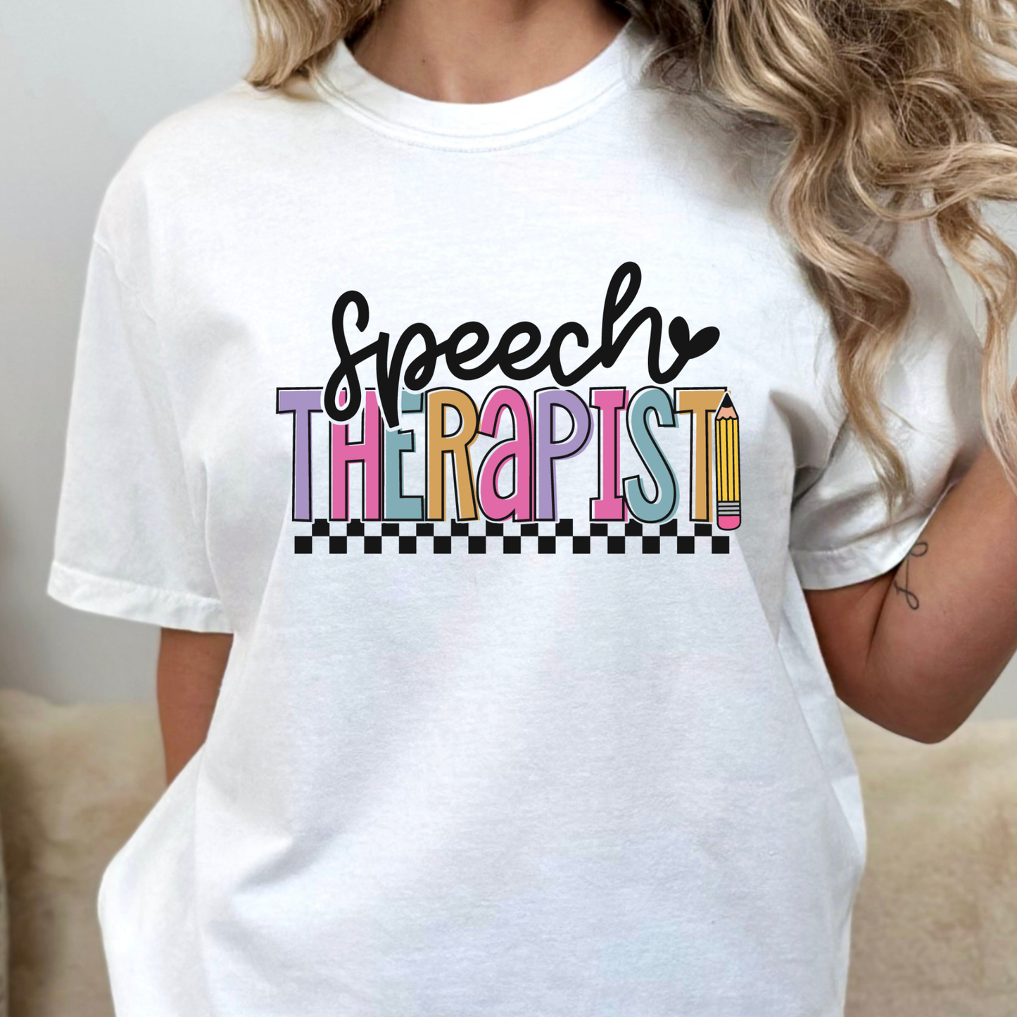 Speech Therapist Full Color DTF Transfer