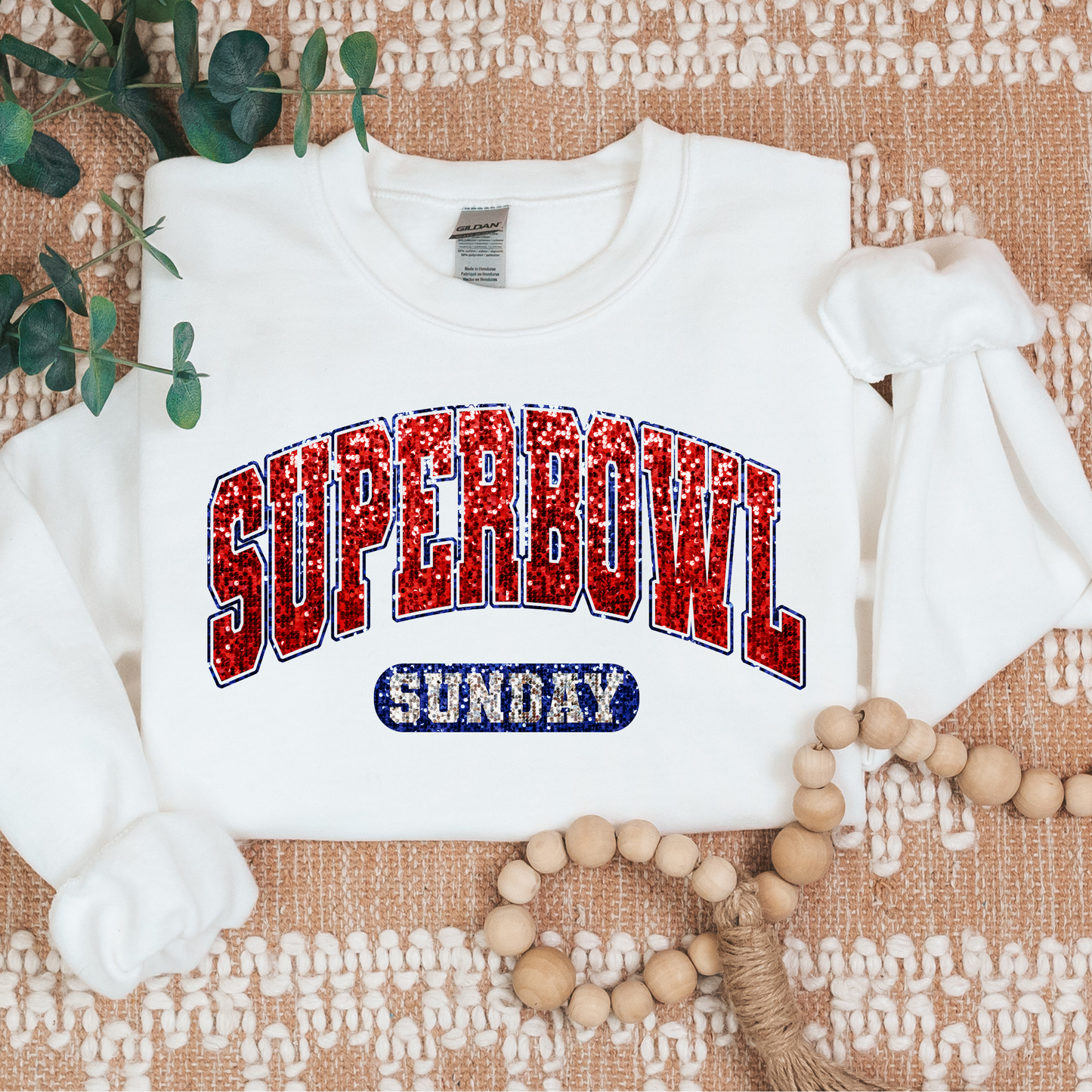 Superbowl (Faux Glitter) Full Color DTF Transfer