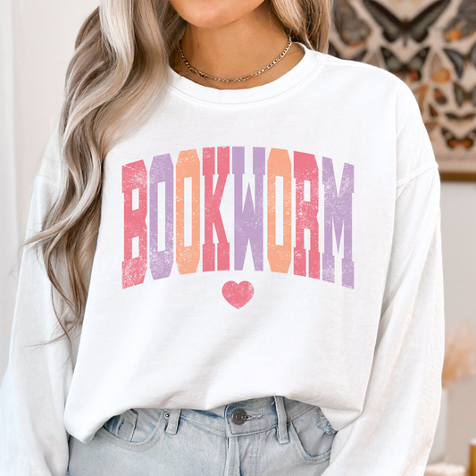 Bookworm Full Color DTF Transfer