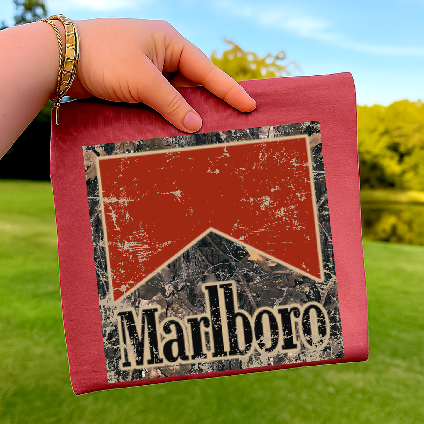 Camo Marlboro Full Color DTF Transfer