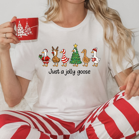 Just a Jolly Goose Full Color DTF Transfer