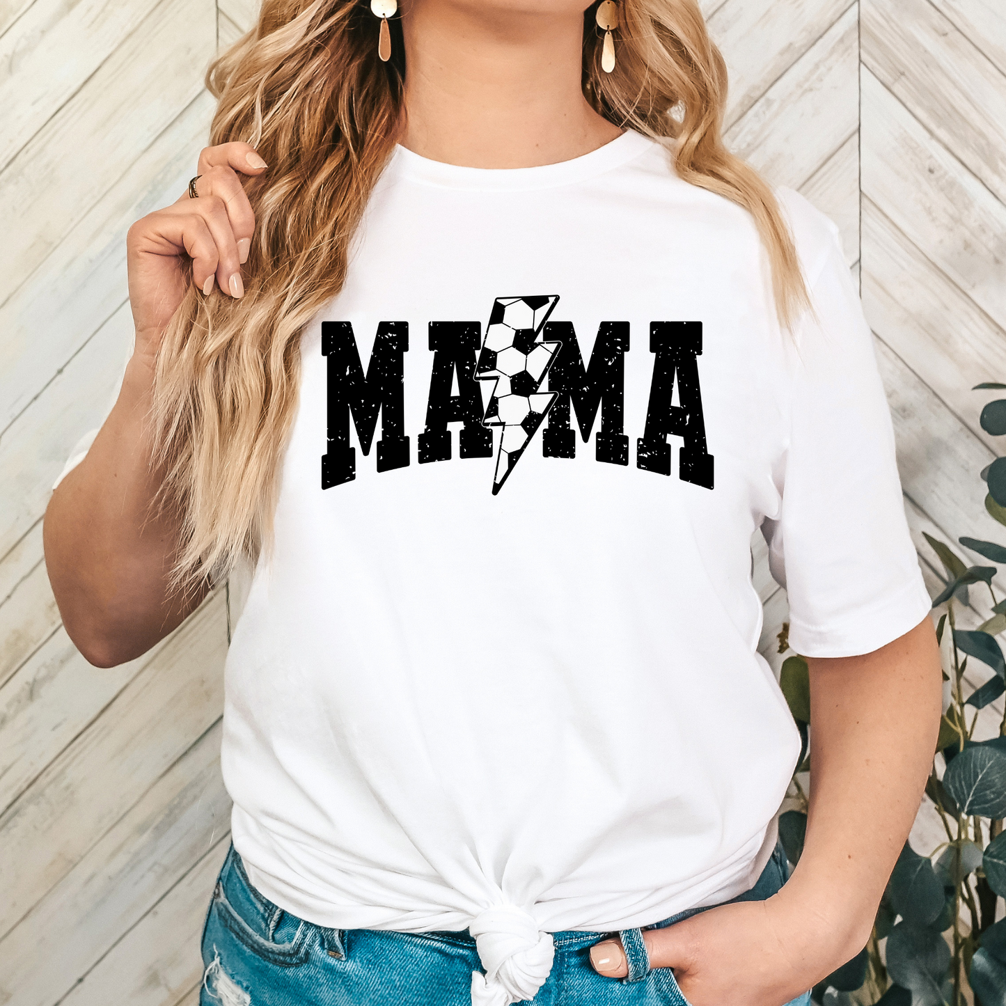 Mama (Soccer Lightening Bolt) Full Color DTF Transfer