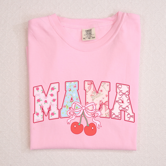 Mama (Cherry w/ Bow) Full Color DTF Transfer