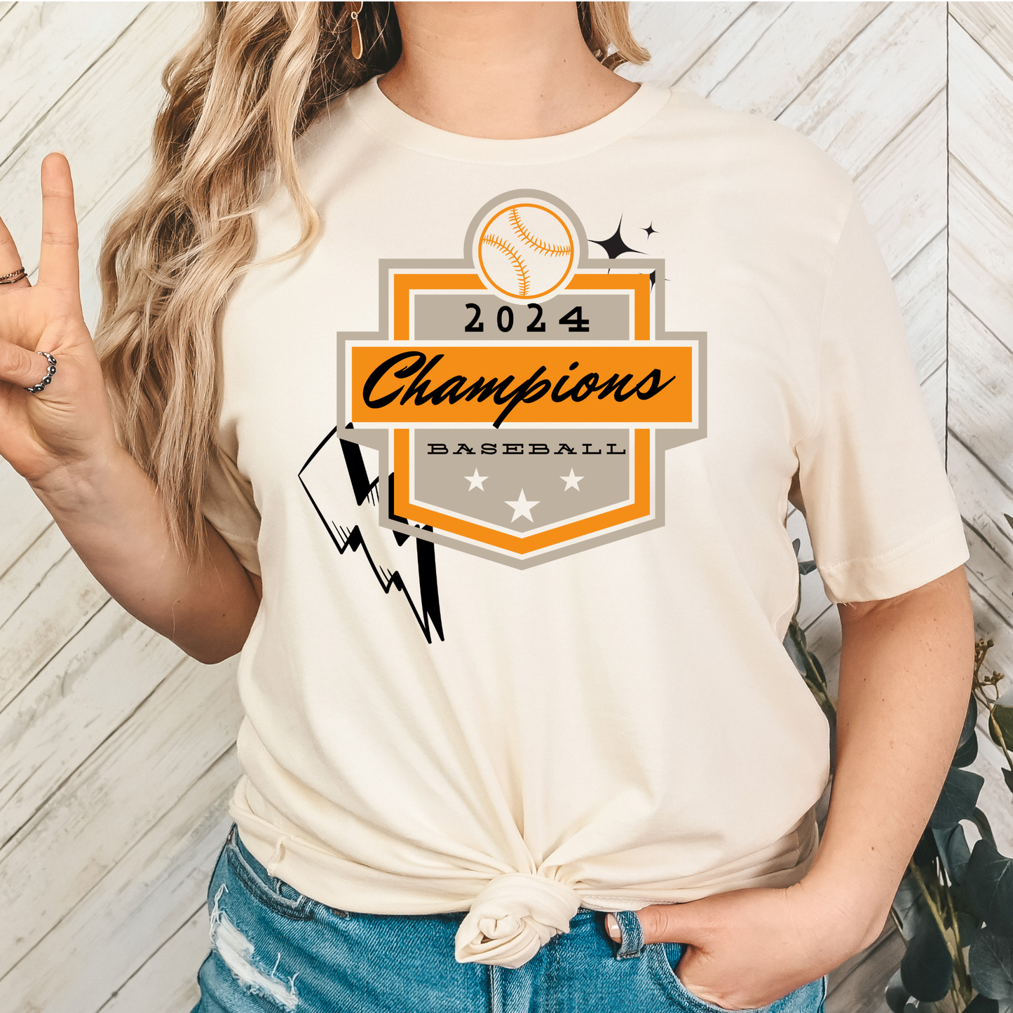 Baseball Champions 2024 Tennessee Full Color DTF Transfer