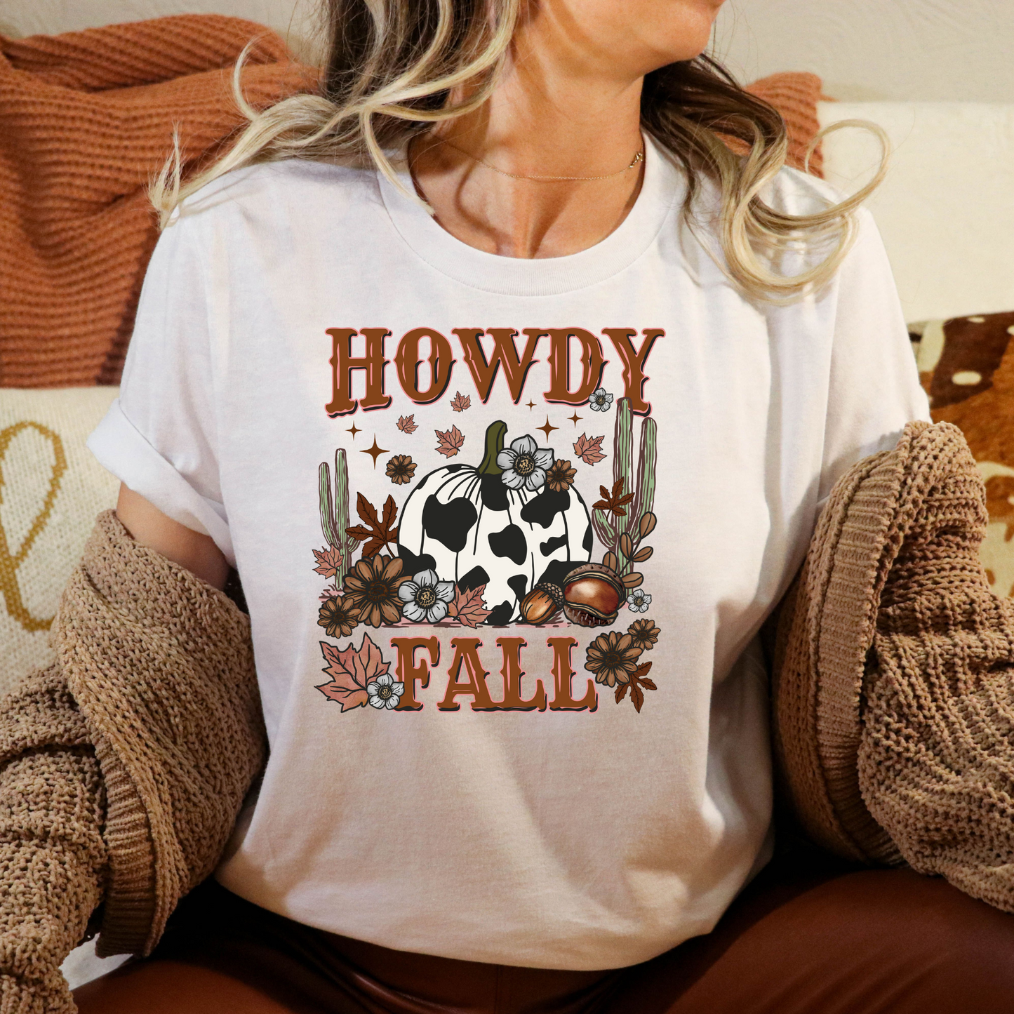 Western Howdy Fall Full Color DTF Transfer