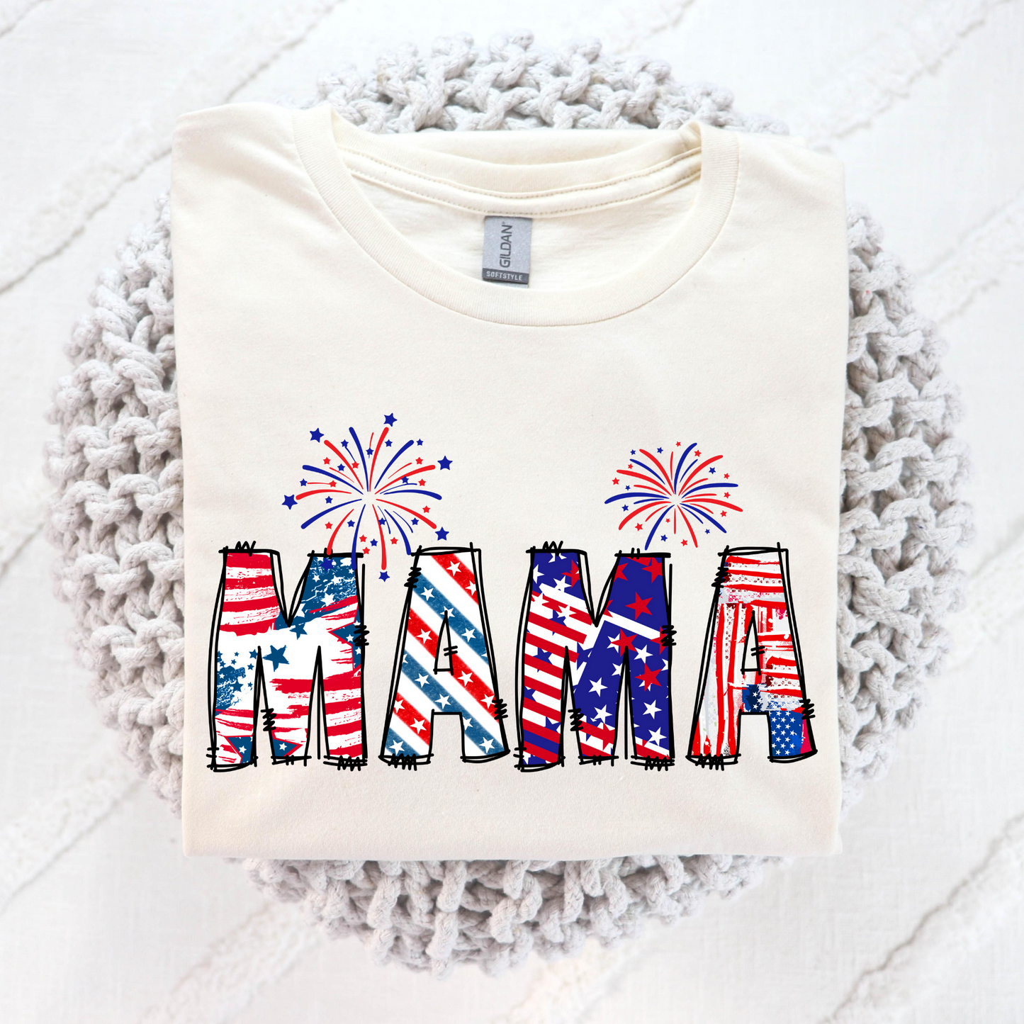 Mama (Fireworks) Full Color DTF Transfer