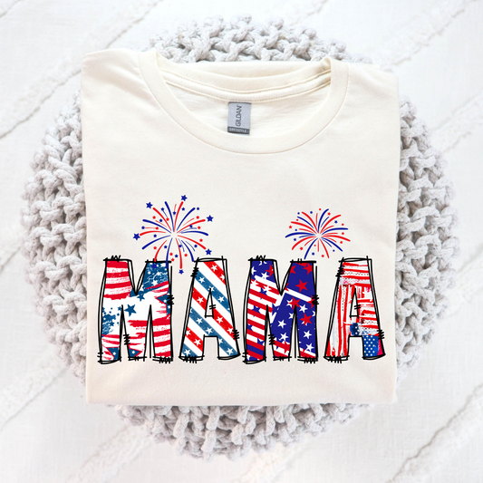 Mama (Fireworks) Full Color DTF Transfer