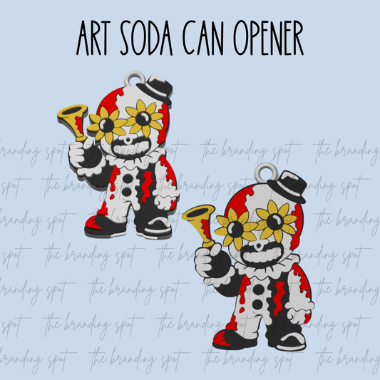 Art Soda Can Tab Opener Keychain