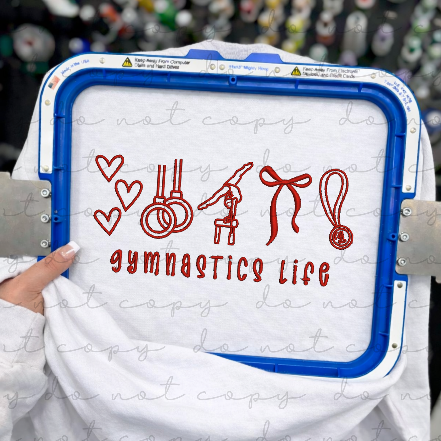 Gymnastics Life Icons Embroidered Sweatshirt/T-Shirt