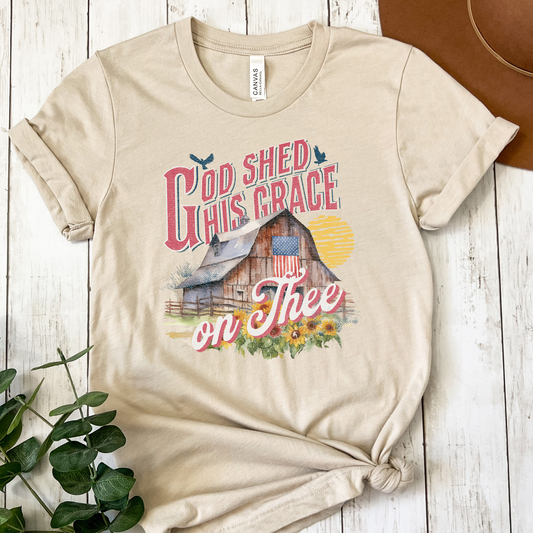 God Shed His Grace On Thee (Barn) Full Color DTF Transfer