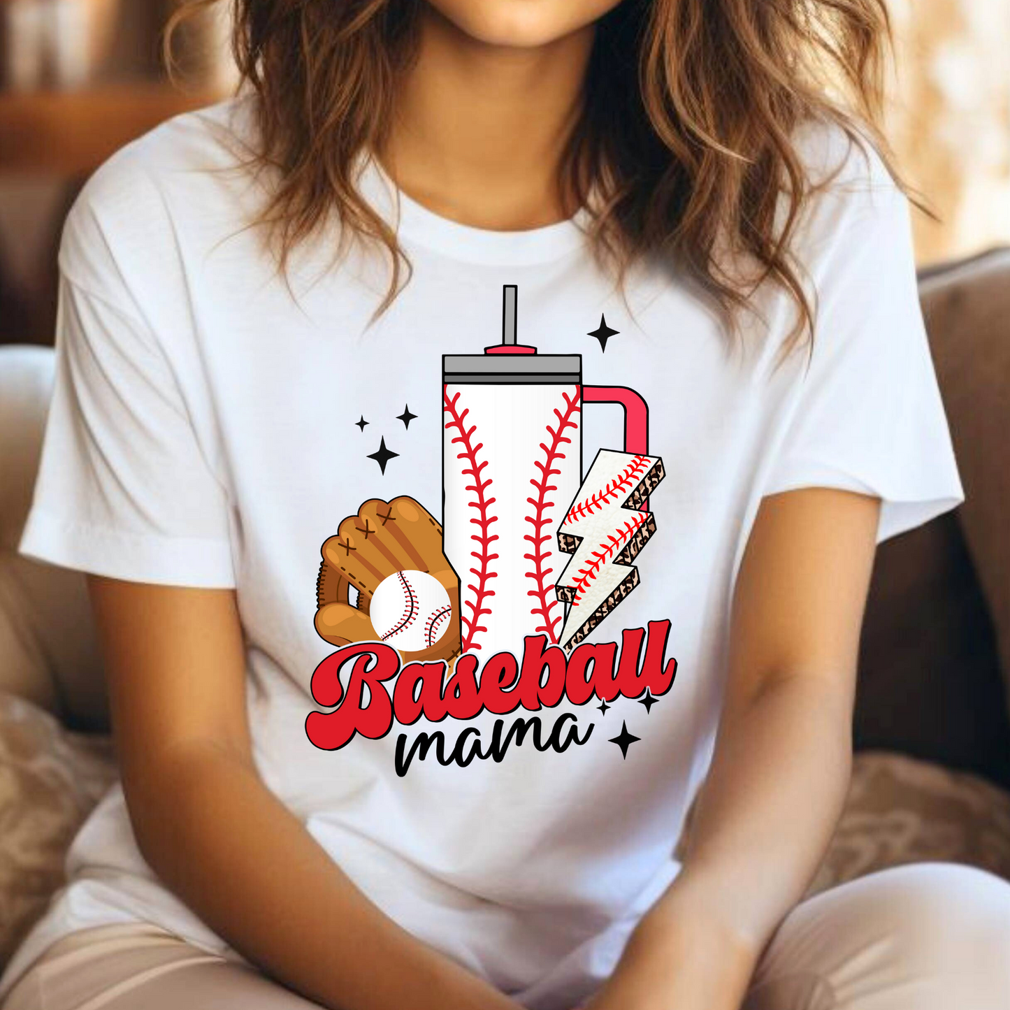 Baseball Mama (Tumbler) Full Color DTF Transfer