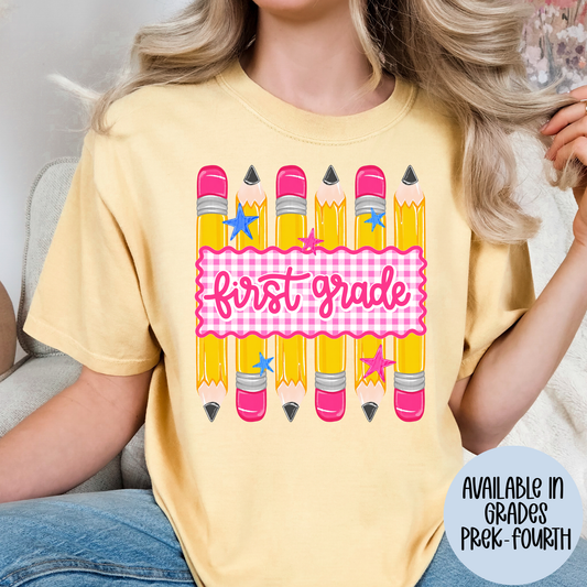 Pencil Grade (MULTI GRADE OPTIONS) Full Color DTF Transfer