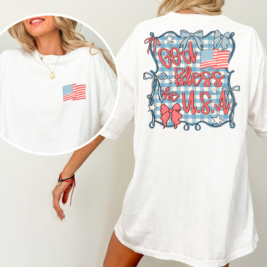 God Bless The USA Full Color DTF Transfer