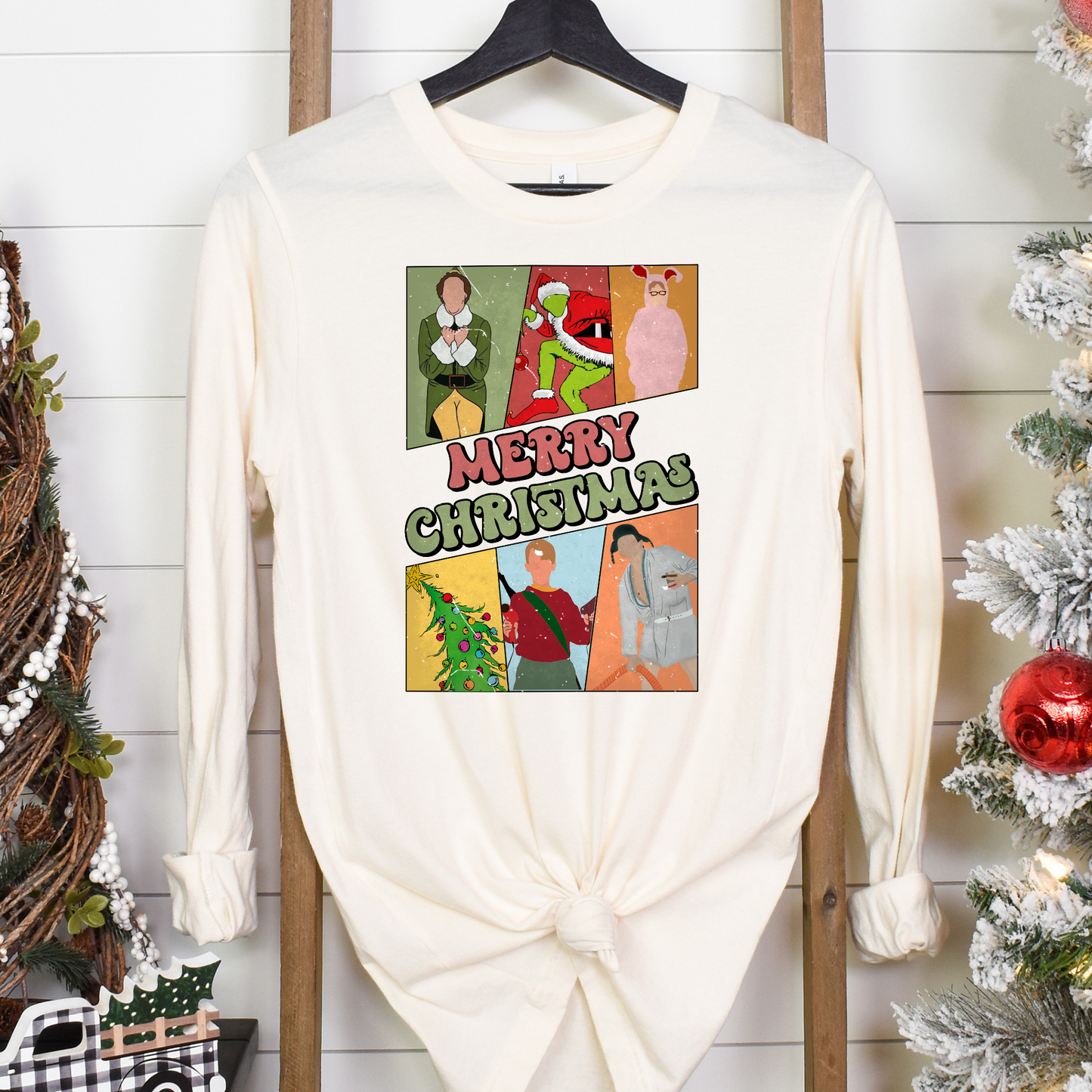 Merry Christmas Movie Poster StyleFull Color DTF Transfer