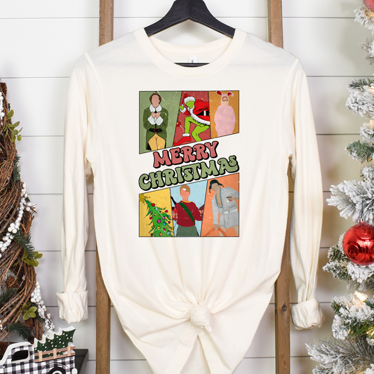 Merry Christmas Movie Poster StyleFull Color DTF Transfer