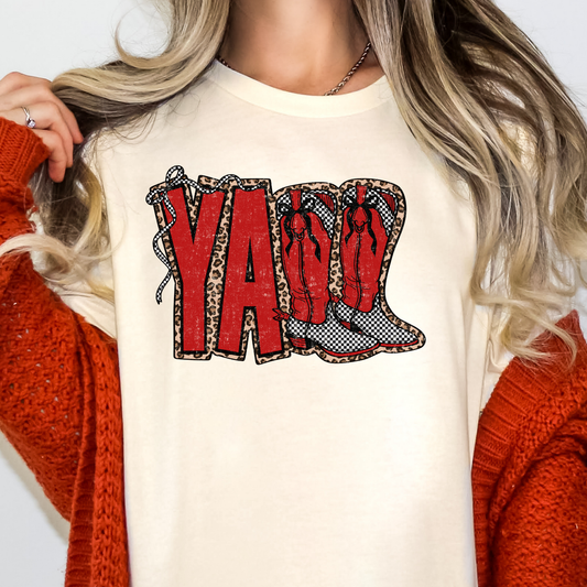 Yall (Boots/Leopard) Full Color DTF Transfer