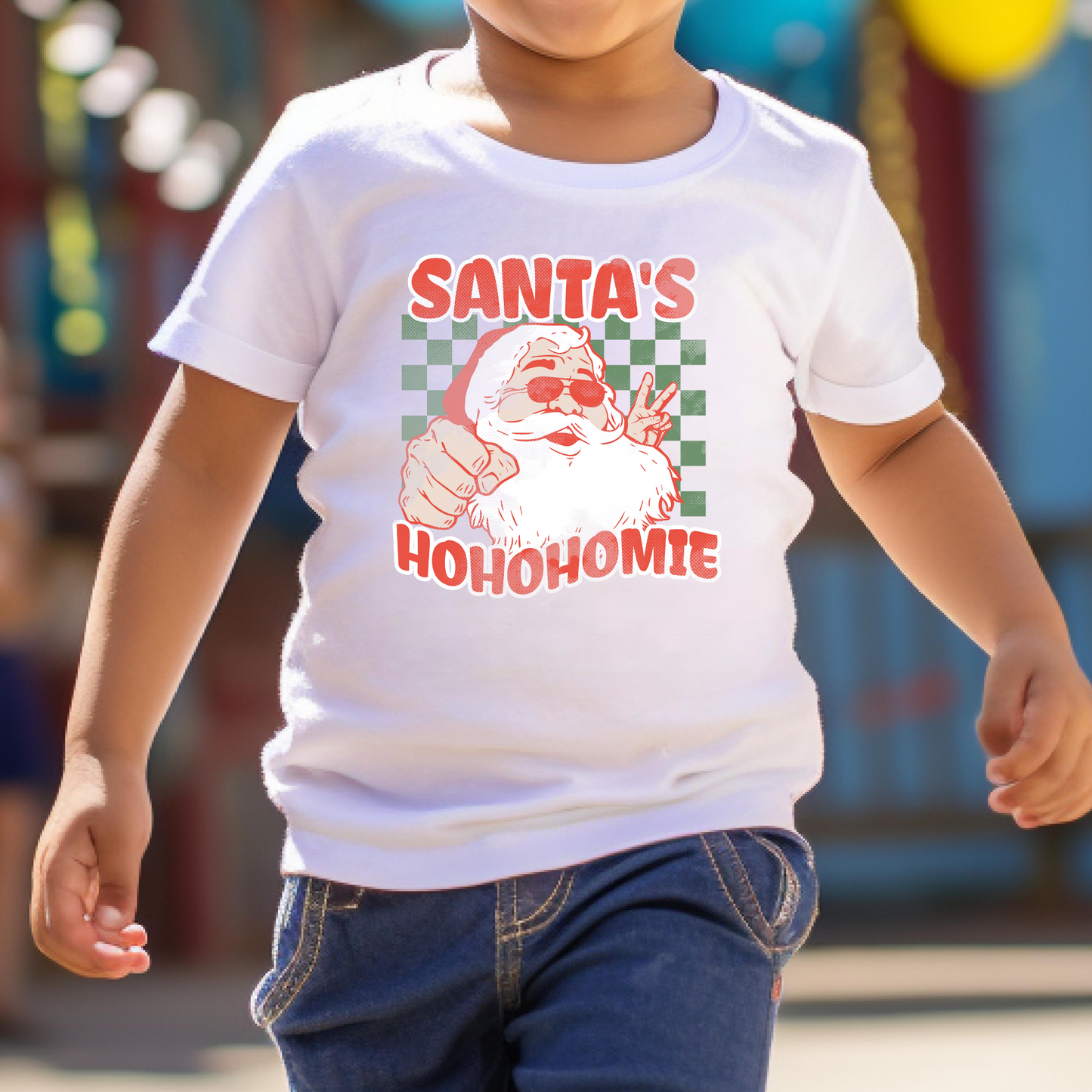 Santas Hohohomie Full Color DTF Transfer