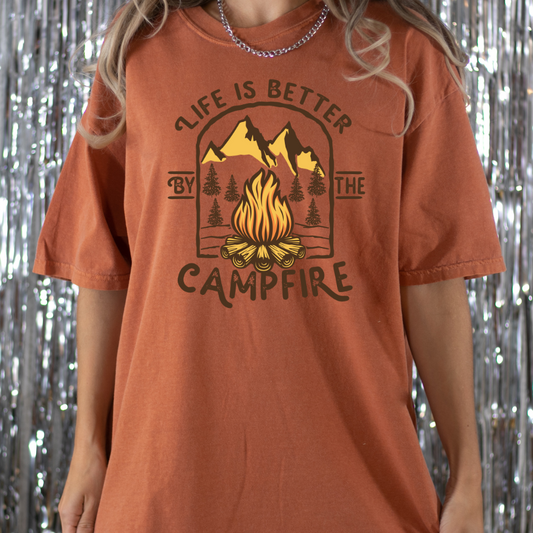Life Is Better By The Campfire Full Color DTF Transfer