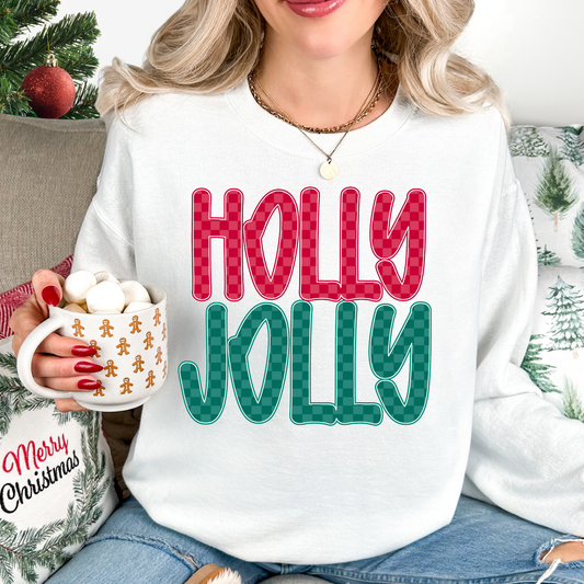 Holly Jolly Full Color DTF Transfer