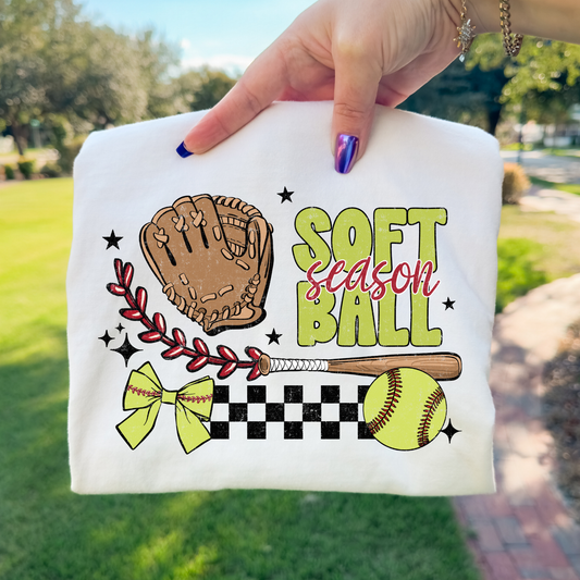 Softball Season Full Color DTF Transfer