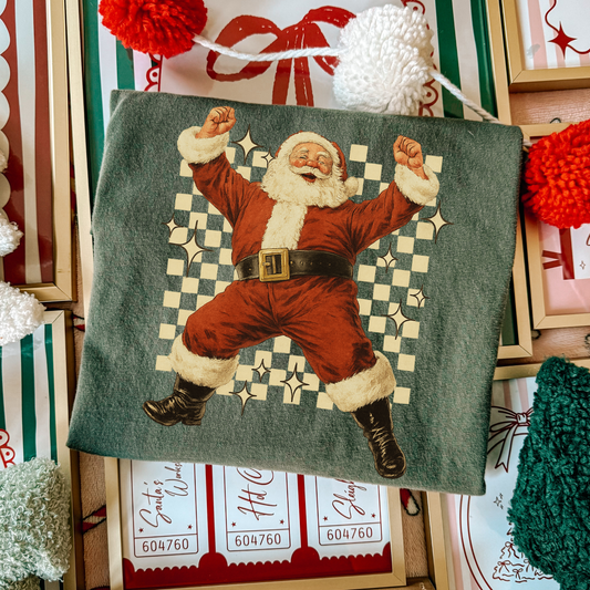 Celebrating Santa Full Color DTF Transfer