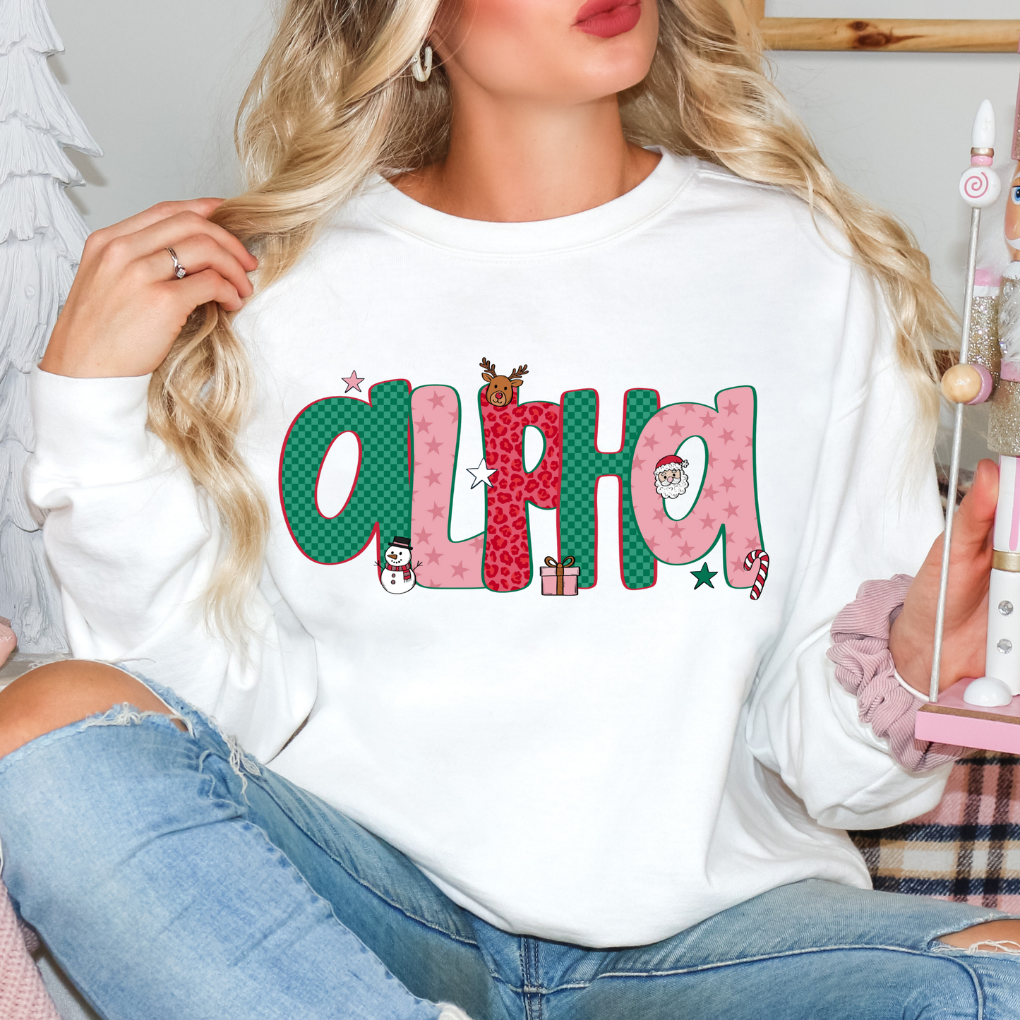 Christmas Alpha Full Color DTF Transfer