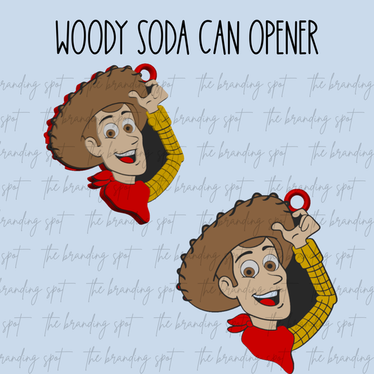 Woody Soda Can Tab Opener Keychain