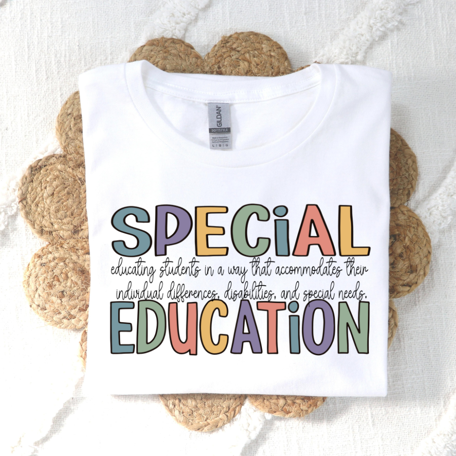 Special Education (Multi Color) Full Color DTF Transfer