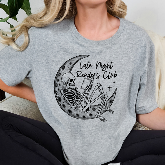 Late Night Readers Club Full Color DTF Transfer