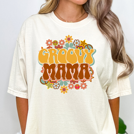 Groovy Mama Full Color DTF Transfer