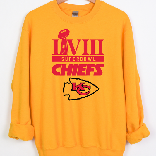 LVIII Superbowl Chiefs (Red) Full Color DTF Transfer